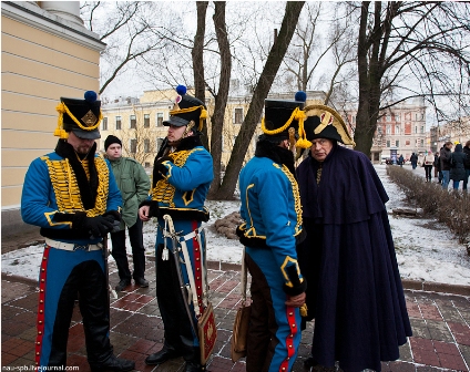 7 января на Семеновском плацу (Пионерская площадь) состоялась реконструкция Бородинского сражения