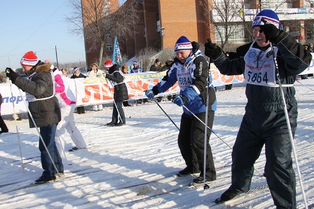 Лужская команда приняла активное участие в «Лыжне России – 2012»