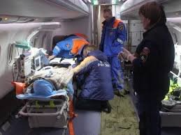 Женщина с инсультом доставлена вертолетом в Санкт-Петербурга